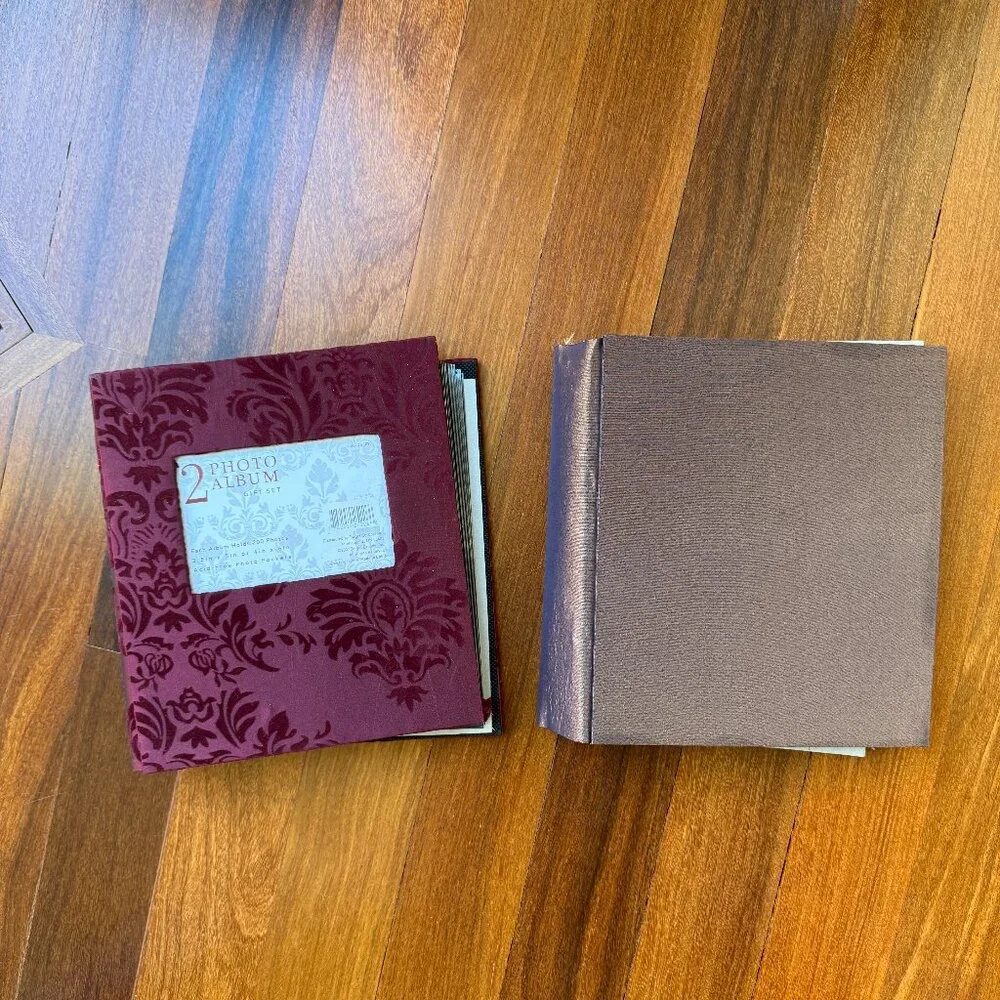 NEW Set of Two (2) Fabric Photo Albums